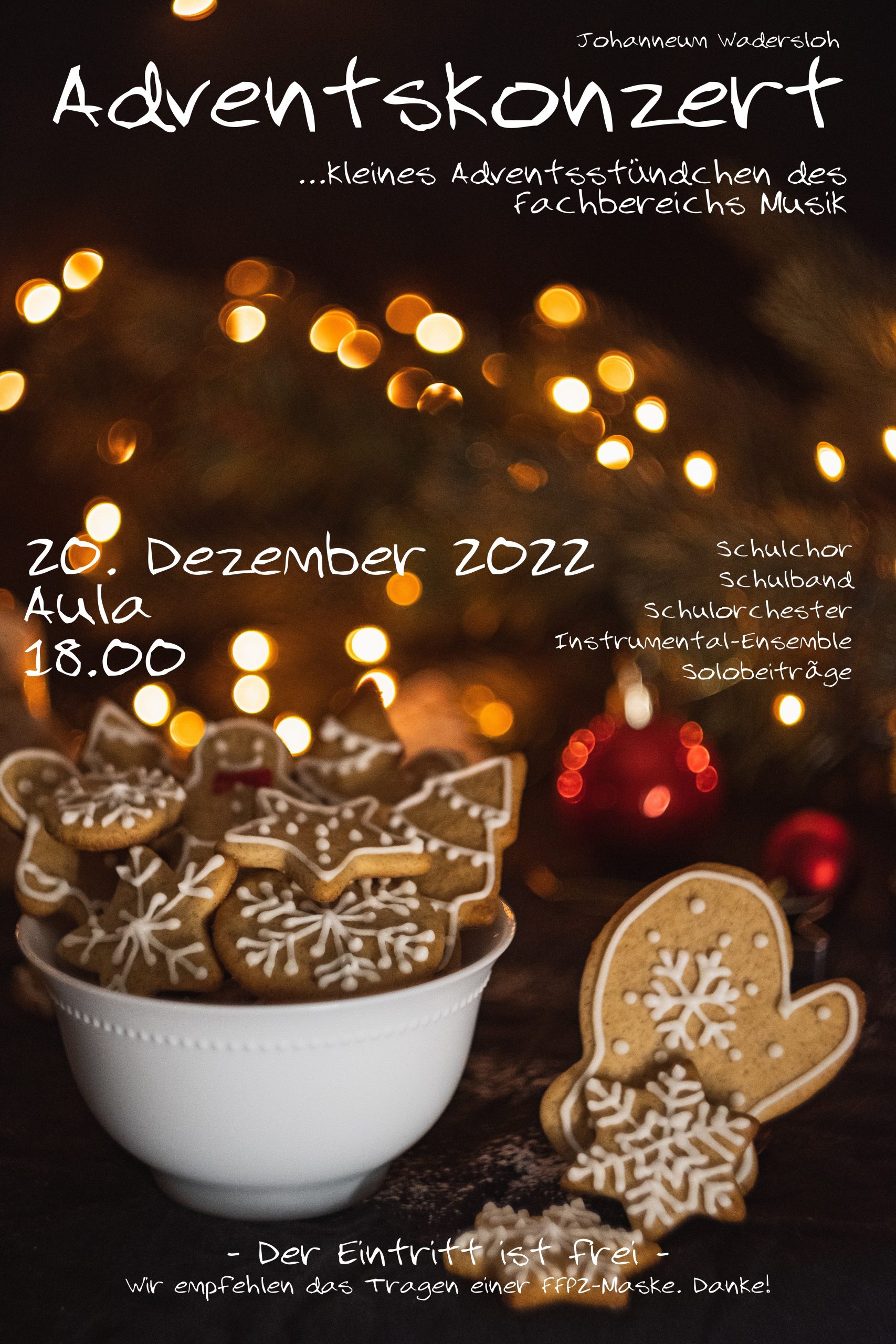 Plakat – Adventskonzert 2022 – Werbung