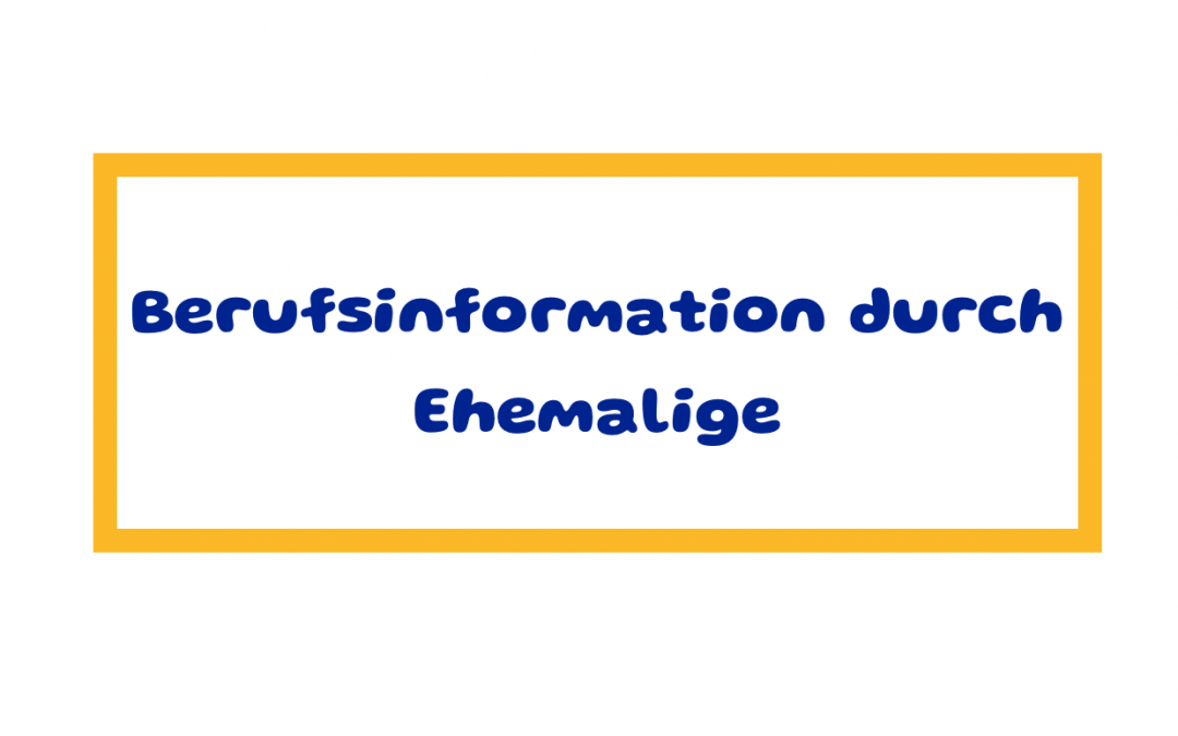 Berufsinformation durch Ehemalige
