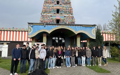 Besuch des Hindu-Tempels in Hamm der Klasse 9c