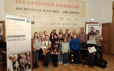 Musikalische Begleitung auf dem Weihnachtsmarkt der Museum Abtei Liesborn