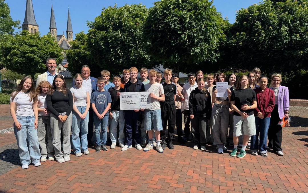 Klasse 7b gewinnt den 1. Platz beim Schulradeln
